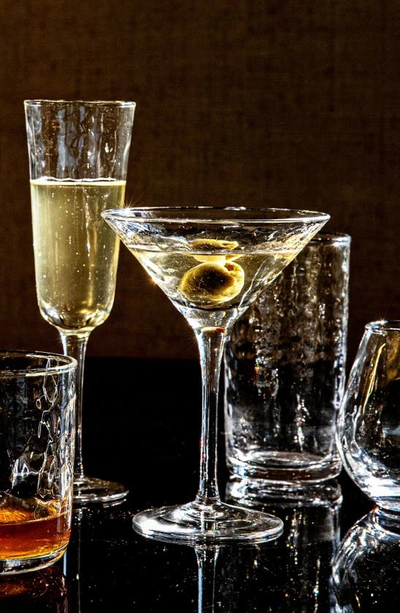 Juliska Puro Textured Martini Glass In Clear