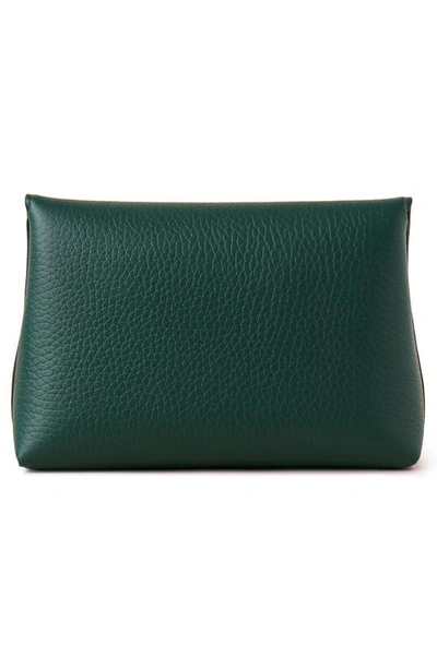 Shop Mulberry Darley Leather Cosmetics Pouch In  Green