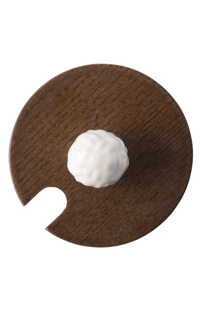 Juliska Le Panier Ceramic Sugar Pot In Whitewash