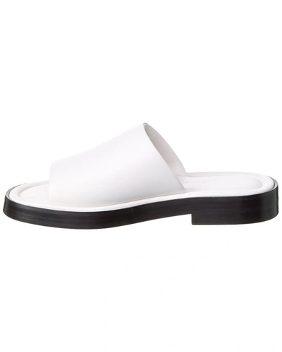 Shop Ferragamo Giunone Leather Sandal In White