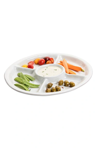 Juliska Puro Whitewash Crudite Platter In Whitewash