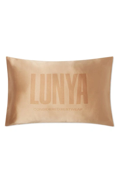 Shop Lunya Washable Silk Blend Travel Pillow In Hidden Nest