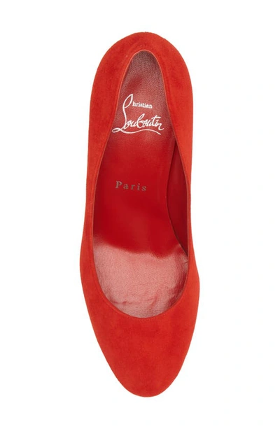 Shop Christian Louboutin Stella Pump In Red Suede