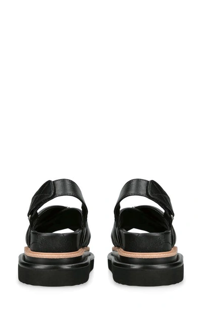 Kurt Geiger Orson Cross Strap Sandal In Black