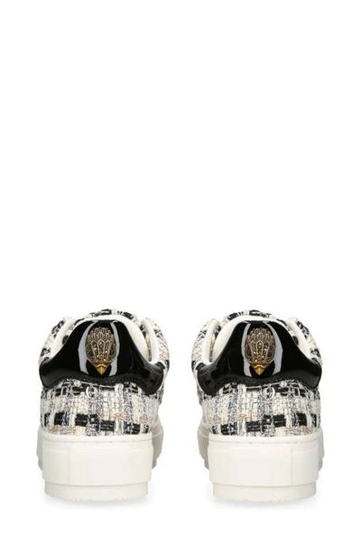 Kurt Geiger Tweed Laney Eagle Sneakers In Charcoal