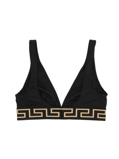 Shop Versace 'greca E Medusa' Bikini Top
