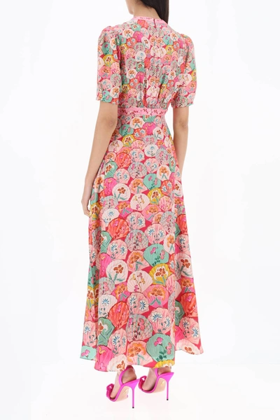 Shop Saloni 'tabitha' Dress With Shell Print