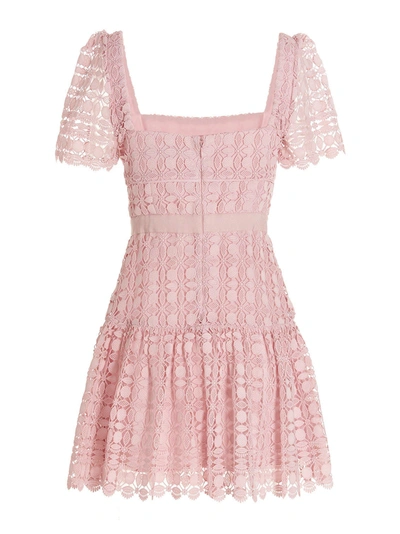 Shop Self-portrait Lace Dress Dresses Pink