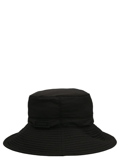 Shop Ganni Logo Bucket Hat