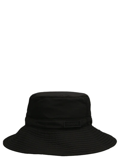 Shop Ganni Logo Bucket Hat