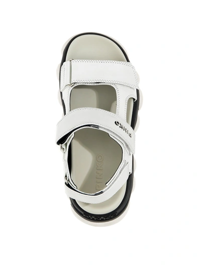 Shop Pinko Mylene Sandals White/black