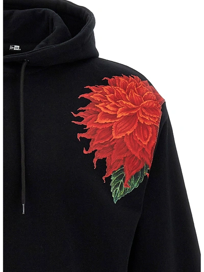 Shop Yohji Yamamoto Yohji Fujimoto X New Era Hoodie Sweatshirt Black