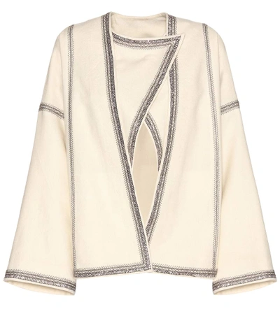 Isabel Marant Benett Wool Jacket In Neutrals