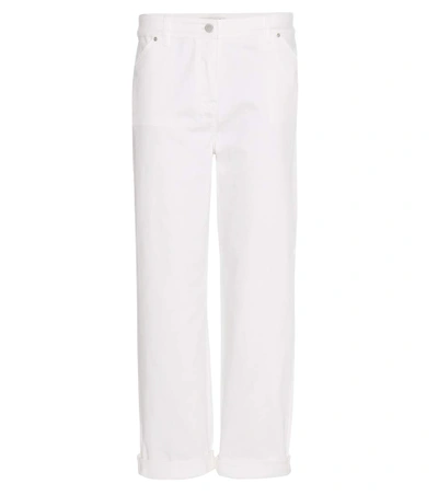 Balenciaga High-rise Straight-leg Jeans In White