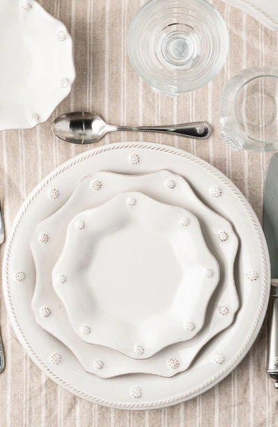 Juliska Berry & Thread Whitewash 16 Piece Dinnerware Set, Service For 4 In Whitewash