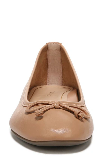 Shop Vionic Callisto Suede Ballet Flat In Macaroon