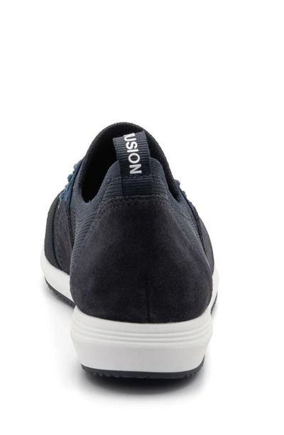 Shop Ara Lynn Knit Slip-on Sneaker In Navy Wovenstretch