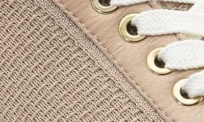 Shop Ara Nassau Ii Knit Wedge Sneaker In Sand Woven Stretch