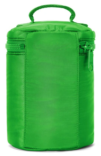 Shop Dagne Dover Mila Repreve® Recycled Polyester Large Toiletry Organizer Bag In Grasshopper