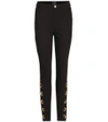 ANTHONY VACCARELLO EMBELLISHED SKINNY JEANS,P00176475