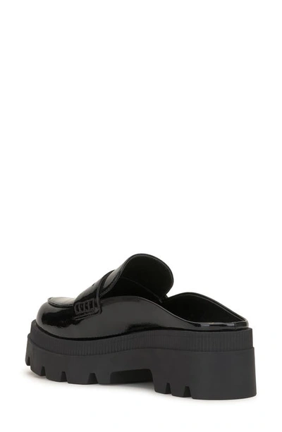 Jessica Simpson Uma Platform Penny Loafer Mule In Black