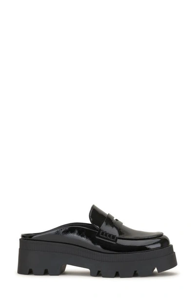 Shop Jessica Simpson Uma Platform Penny Loafer Mule In Black