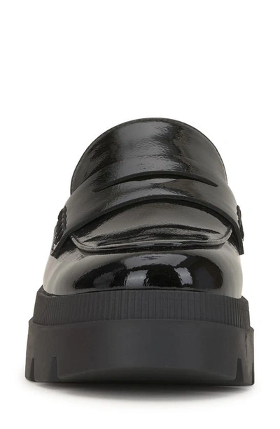 Jessica Simpson Uma Platform Penny Loafer Mule In Black