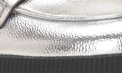 Shop Jessica Simpson Uma Platform Penny Loafer Mule In Silver