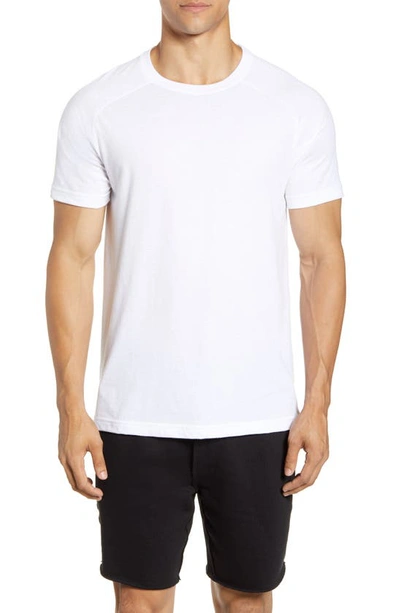 Shop Alo Yoga The Triumph Crewneck T-shirt In White