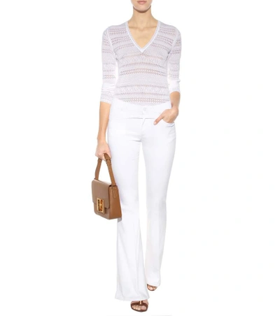Shop Tom Ford Flared Jeans In White