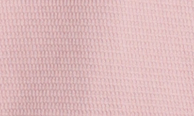 Hvman Waffle Knt Logo Hoodie In Dusty Pink Waffle Knit
