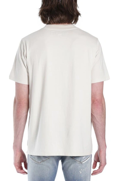 Hvman Triangle Oversize Cotton Logo Graphic Tee In Cream