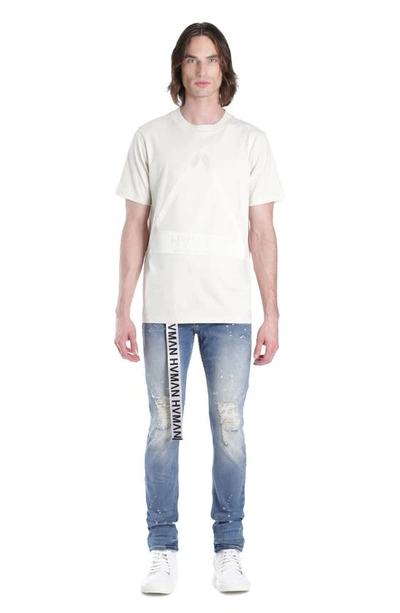 Hvman Distressed Skinny Jeans In Lichen