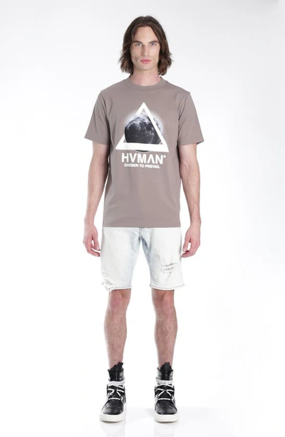 Shop Hvman Mero Slim Stretch Shorts In Zephyr