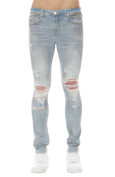 Shop Hvman Strat Ripped Super Skinny Jeans In Falcon 2