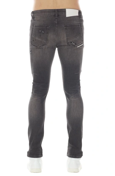Hvman Strat Ripped Super Skinny Jeans In Scarab