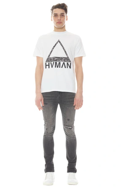 Hvman Strat Ripped Super Skinny Jeans In Scarab