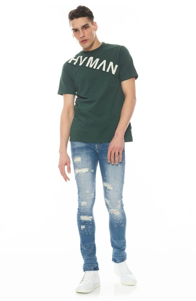Hvman Strat Bleach Splatter Ripped Super Skinny Jeans In Prism
