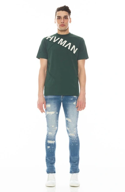 Hvman Strat Bleach Splatter Ripped Super Skinny Jeans In Prism