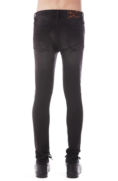 Shop Hvman Strat Punk Stretch Super Skinny Jeans In Black