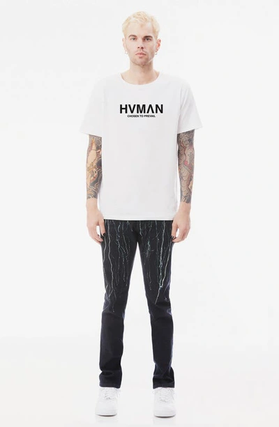 Shop Hvman Regular Fit Basic Logo Crewneck Cotton T-shirt In White