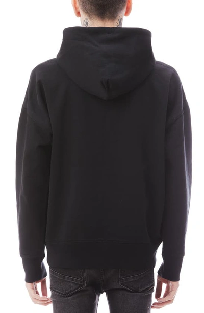 Shop Hvman Graphic Pullover Hoodie In Black