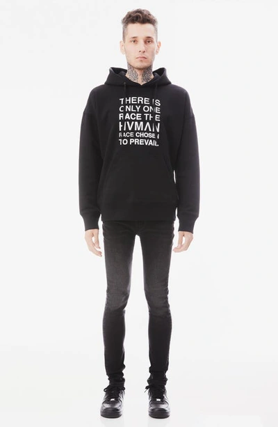 Hvman Graphic Pullover Hoodie In Black