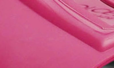 Dolce & Gabbana Bianca Interlock Slide Sandal In Fuchsia