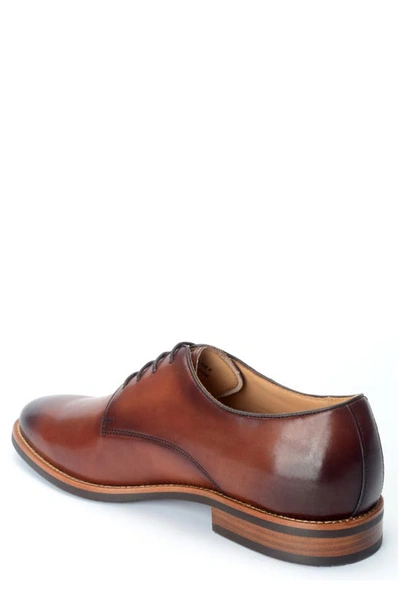 Warfield & Grand Hobbs Plain Toe Derby In Cognac