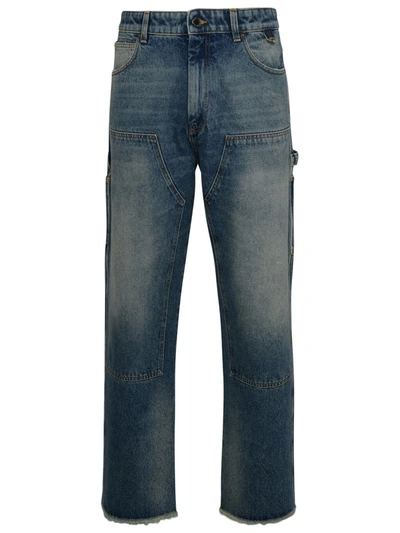 Shop Darkpark Blue Cotton Jeans
