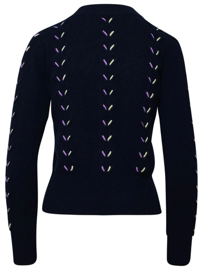 Shop Brodie Cashmere Navy Cachemire Sweater