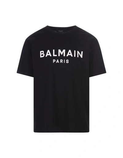 Shop Balmain T-shirt With Logo In Black