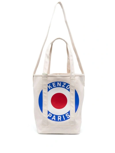 Shop Kenzo Shoulder Bags In Ecru