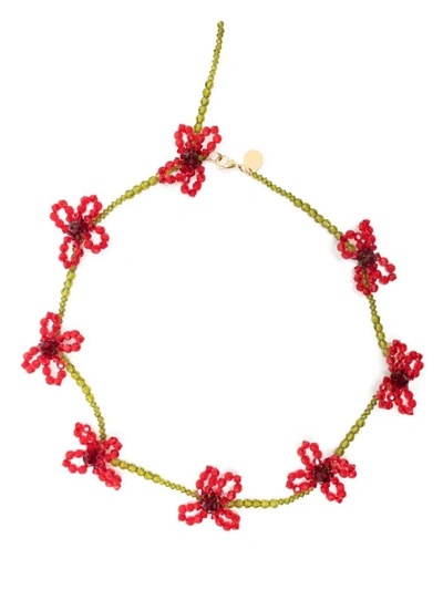 Shop Simone Rocha Necklace In Poppy